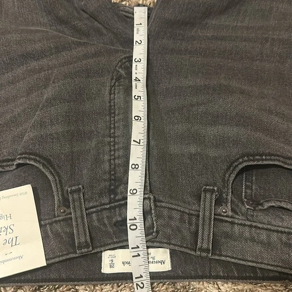 NWT Abercrombie & Fitch Women's Skinny Jeans - Charcoal Gray - Picture 7 of 10